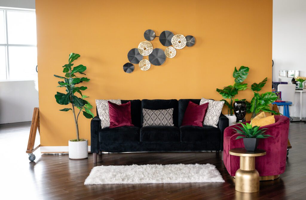 lifestyle decor at BLK STRY Studio for Fall or Christmas minis sessions